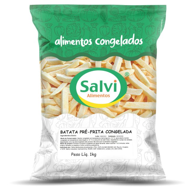 Batata pré-frita - Produto Salvi Alimentos