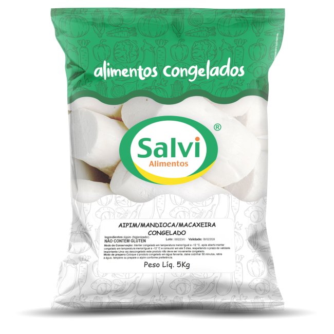 Aipim em pedaços - Produto Salvi Alimentos