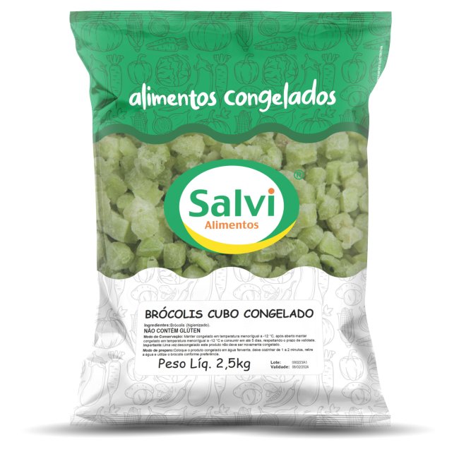 Brócolis em cubos - Produto Salvi Alimentos