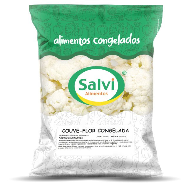 Couve-Flor em Floretes Congelados - Produto Salvi Alimentos