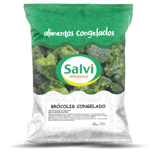 Brócolis em Floretes Congelados - Produto Salvi Alimentos